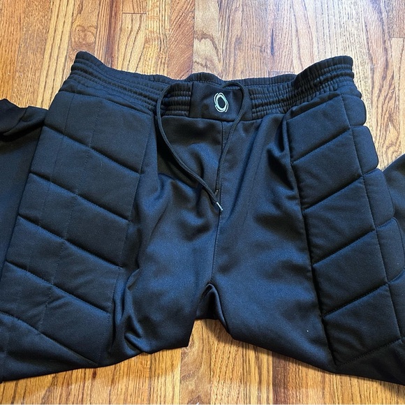 Elite Sport Goalkeepers  Black Pants Padded with Drawstring Waist Women's Large - Picture 1 of 4